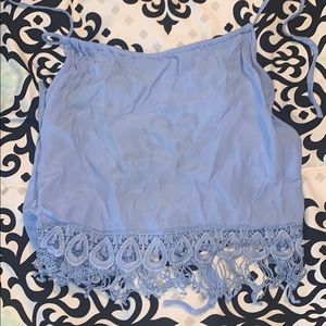 Baby blue halter top